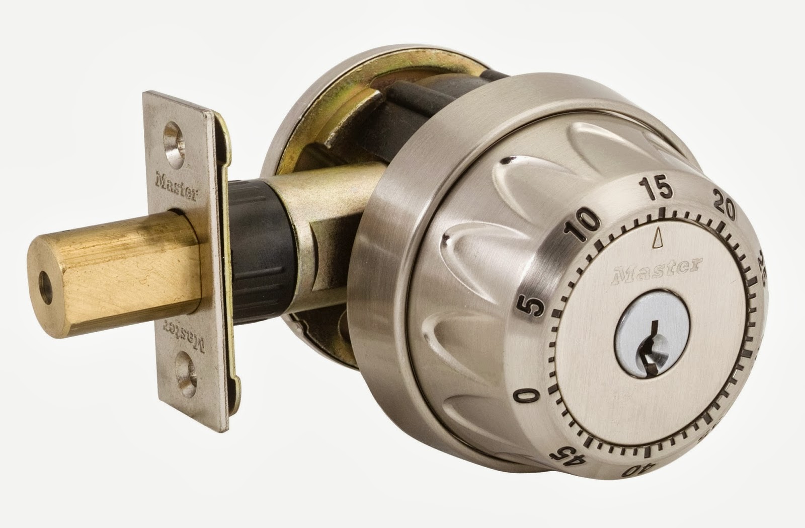 замок врезной master lock deadbolt no key автомат никель