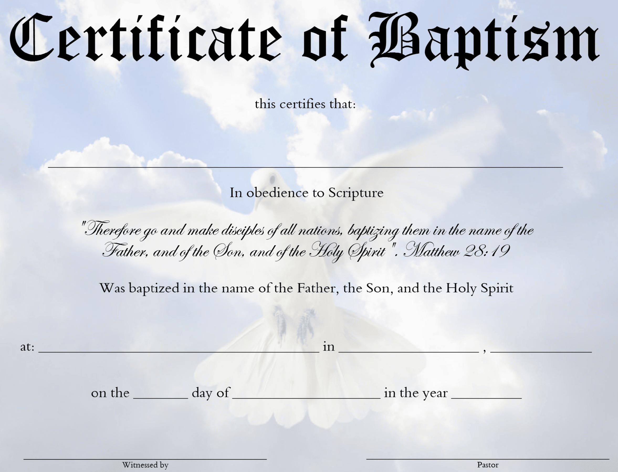 Applying for a baptismal certificate - this is how it works - Practical ...