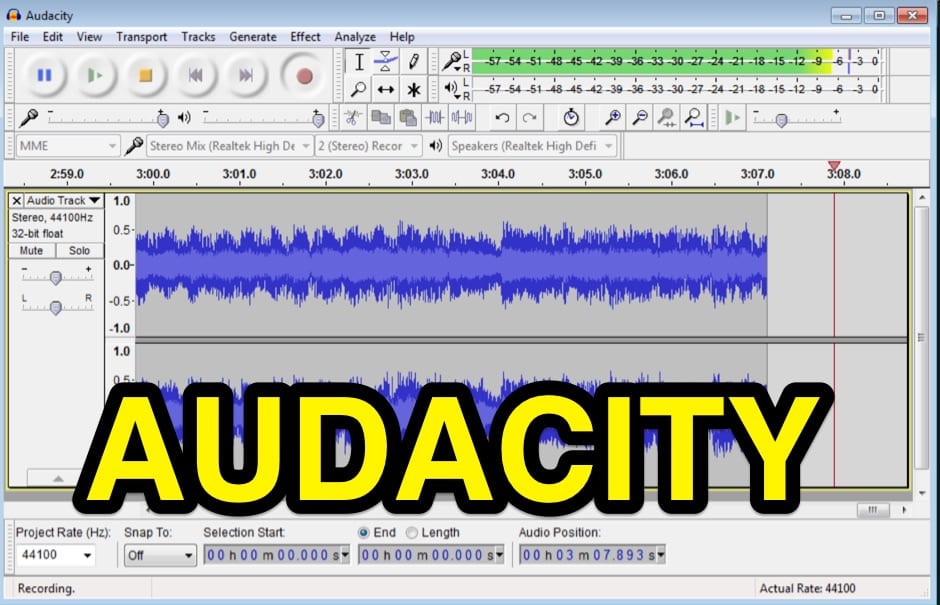 Частота проекта audacity